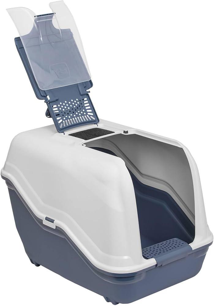 ليتر بوكس مغلق كبير للقطط مع فلتر ومغرفة – متوفر بلونين | Large Enclosed Cat Litter Box with Filter & Scoop – Available in Two Colors