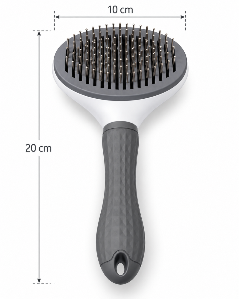 فرشاة تمشيط شعر القطط والكلاب بإبر معدنية ومقبض مريح | Pet Grooming Brush with Metal Pins
