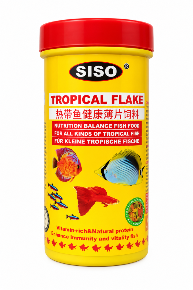 سيسو رقائق غذاء متوازن للأسماك الاستوائية | SISO Tropical Flake Fish Food