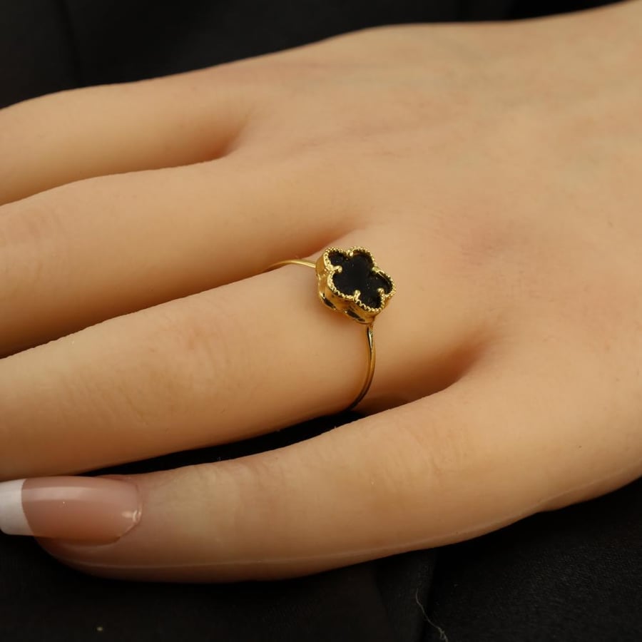 Diamond application gold ring size 17