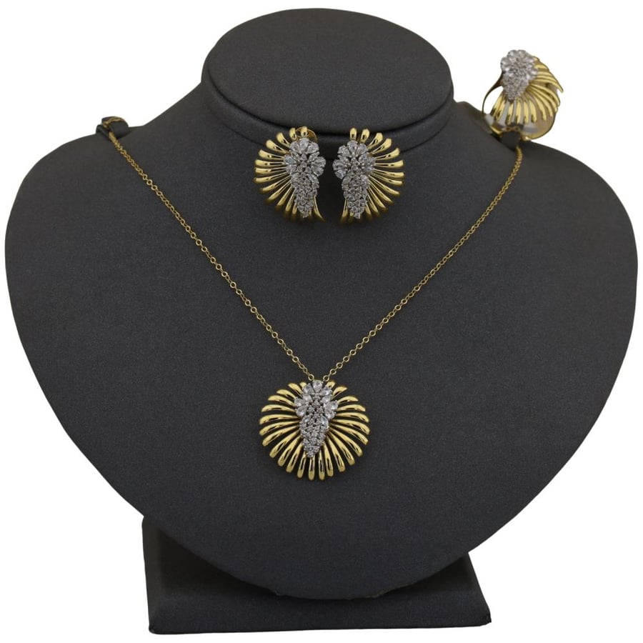 Feather Rose Diamond Design Set