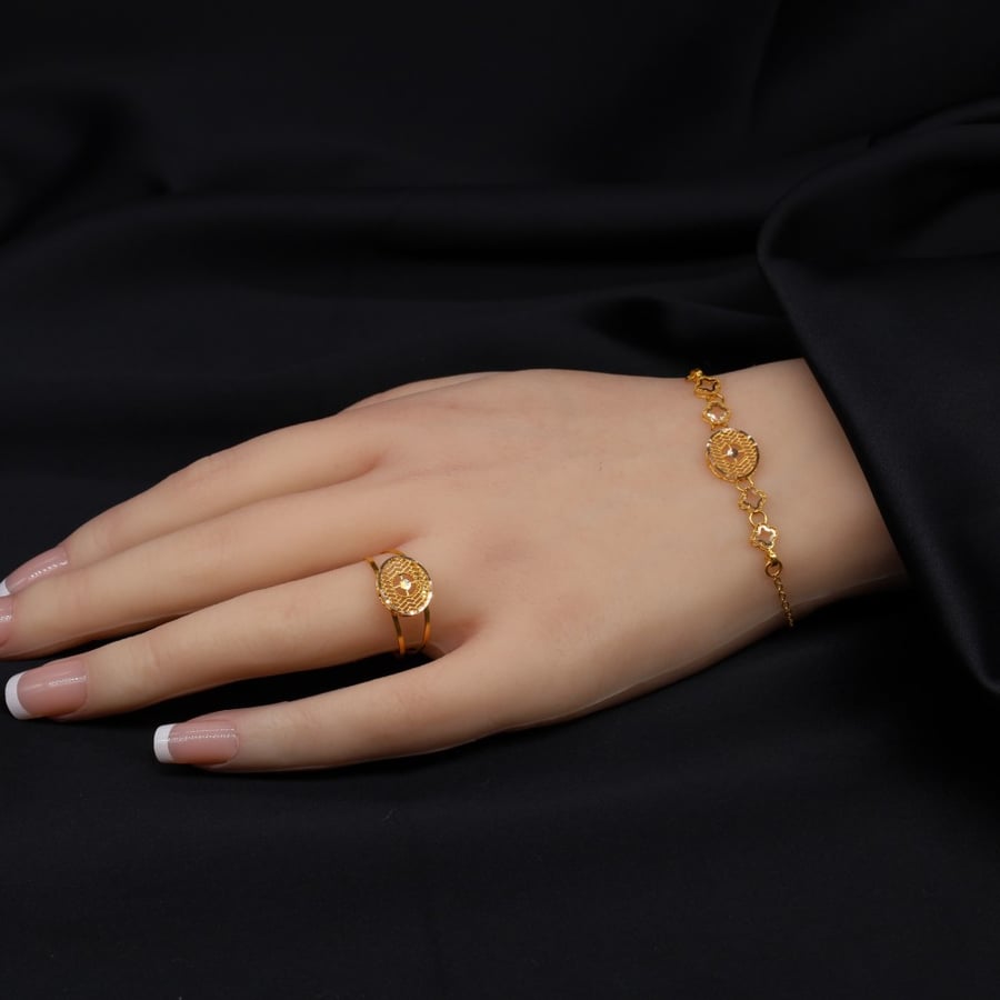 طقم ذهب مع الاسواره