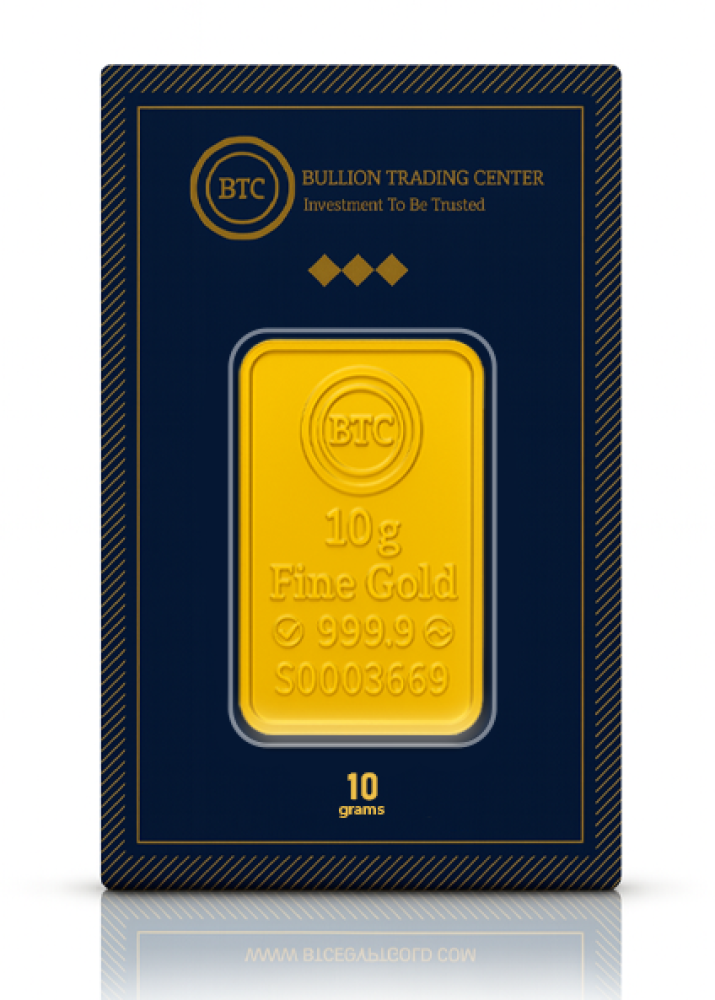 BTC ingot weighing 10 grams