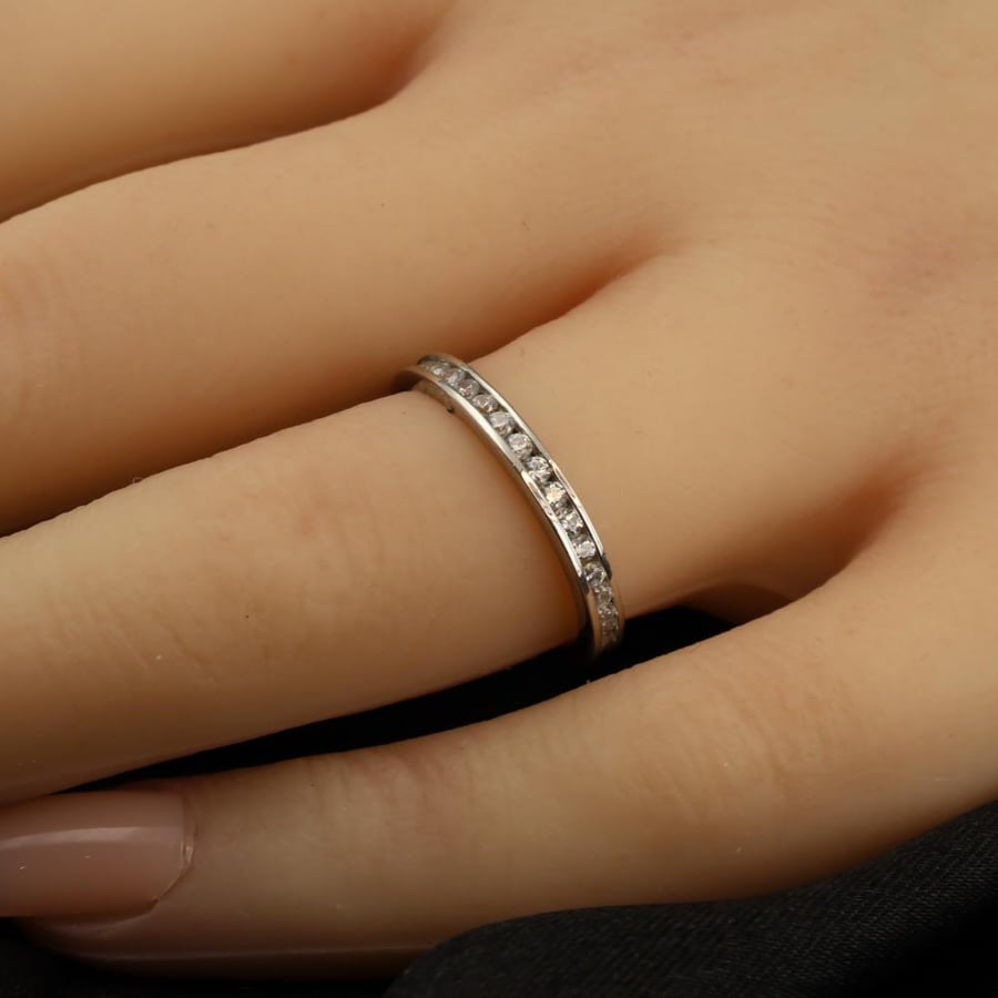 Diamond application gold ring size 12