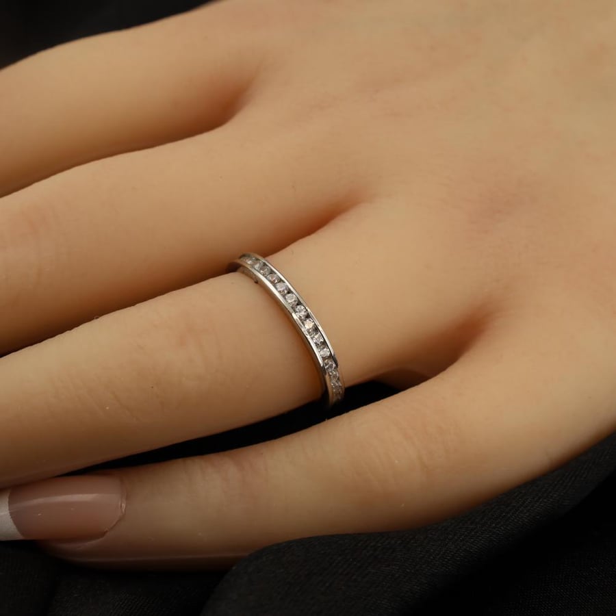 Diamond application gold ring size 12