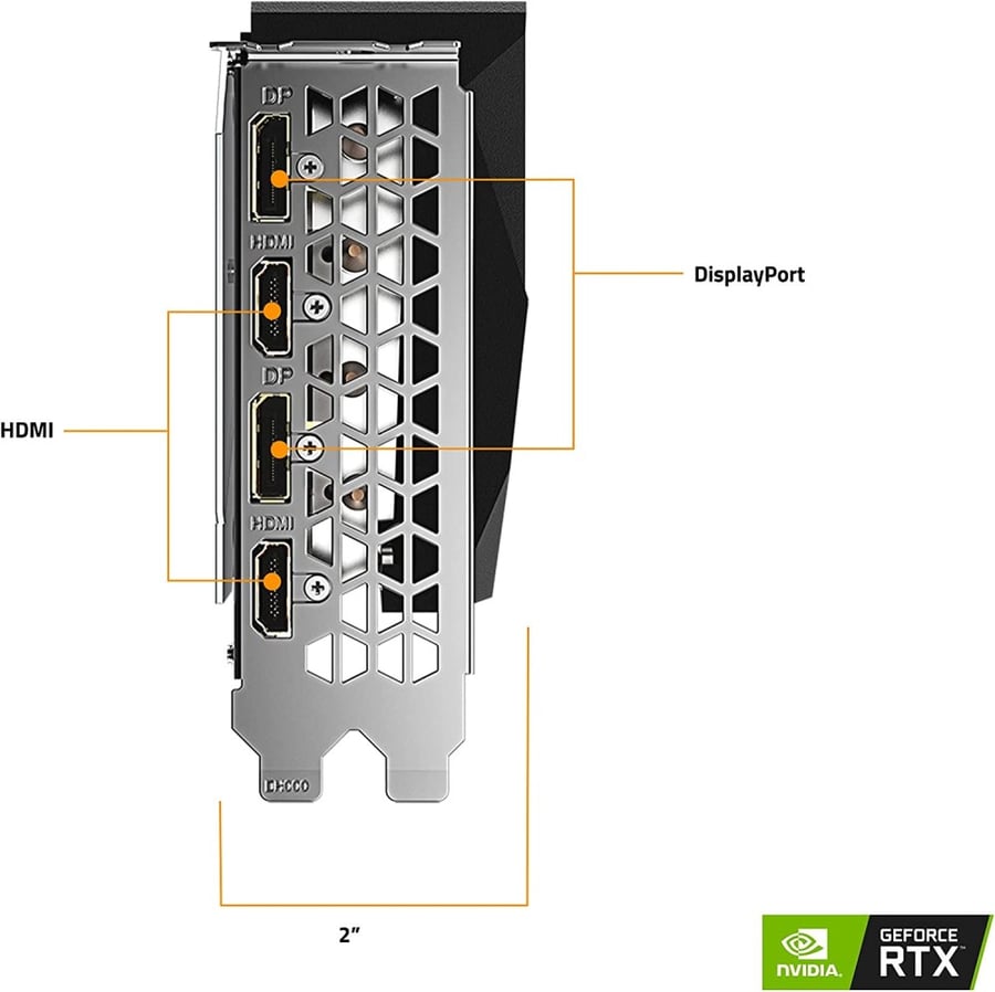 كرت شاشة جيفورس RTX 3070 للالعاب من جيجابايت، او سي 8 GB