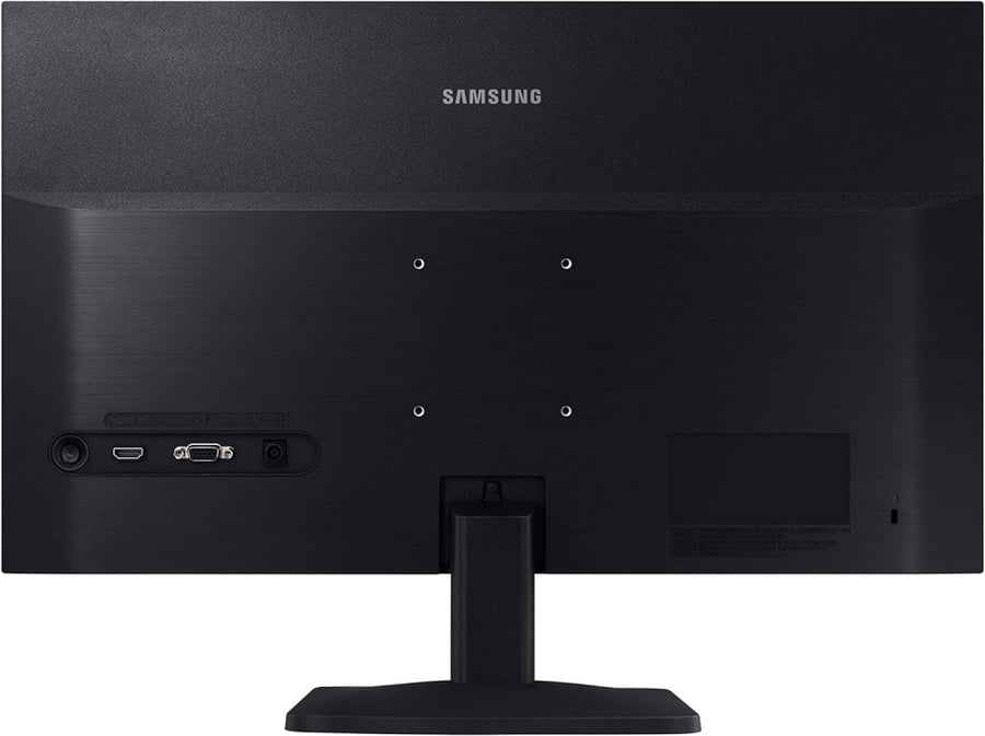 شاشة LED من سامسونج بمقاس 24 بوصة - سلسلة S33A - دقة 1920×1080 FHD (1080p) عند تردد 60Hz بتقنية VA - 250 شمعة/ متر مربع - 3000:1-5 ميلي ثانية - HDMI، VGA - لون اسود - S24A336NHU
