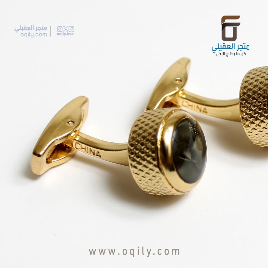 كبكات رجالية ذهبية لامعة