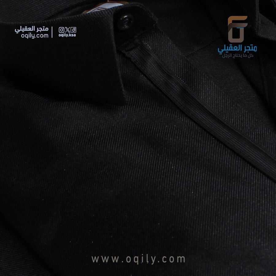ثوب شتوي الاصيل اسود