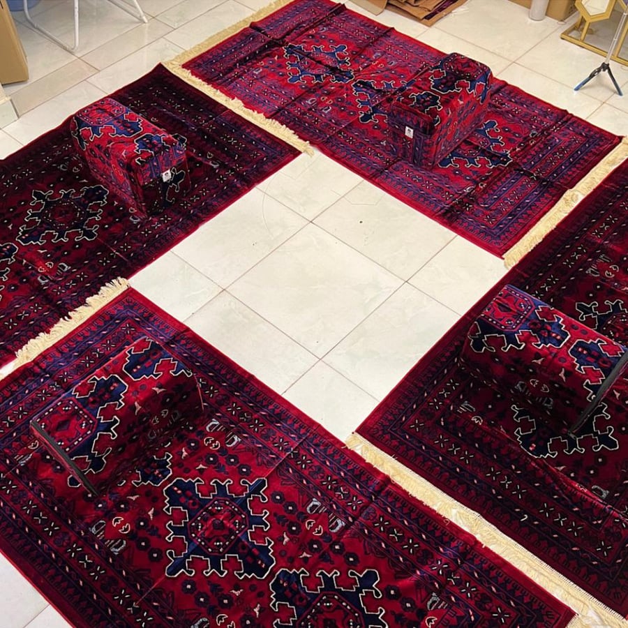 طقم مدات ٤ فرشات + ٤ مراكي ( افغاني )