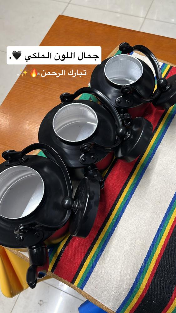 طقم 3 أباريق ابو تاج هندي معدل اسود
