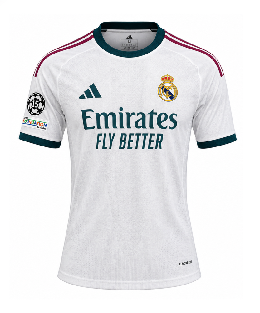 قميص ريال مدريد الأساسي 2026/27 – أبيض