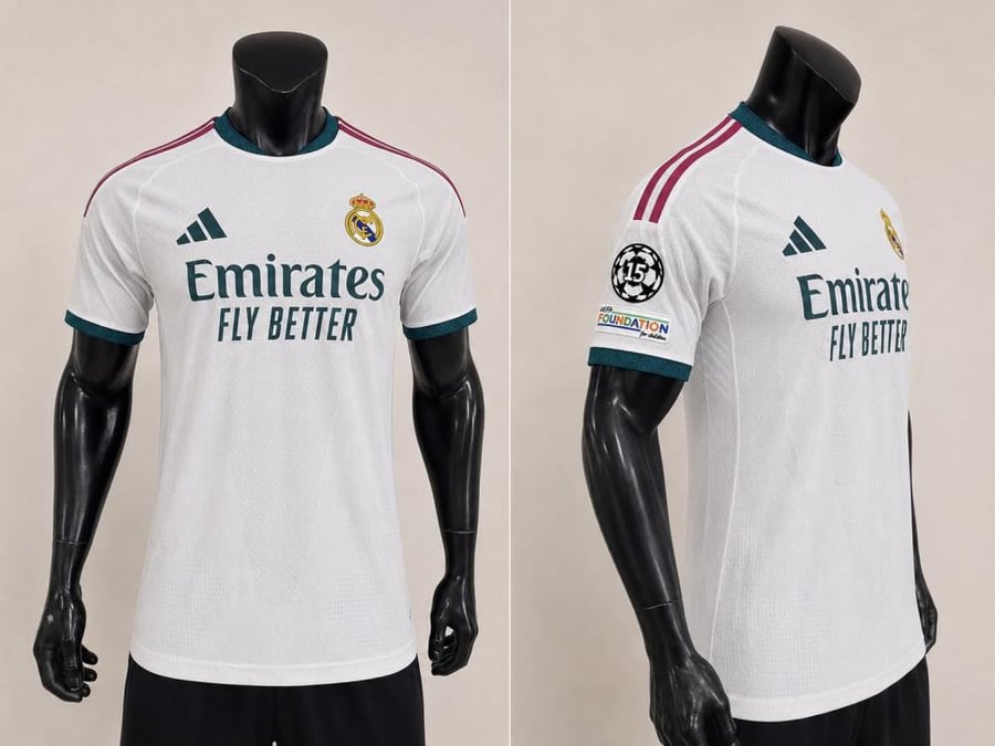قميص ريال مدريد الأساسي 2026/27 – أبيض