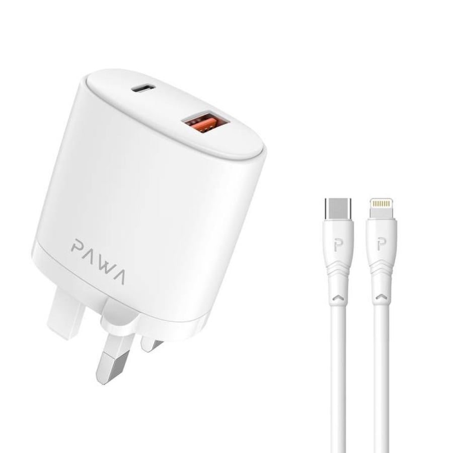 Wall charger with two PD-Lightning ports with cable from Bawa