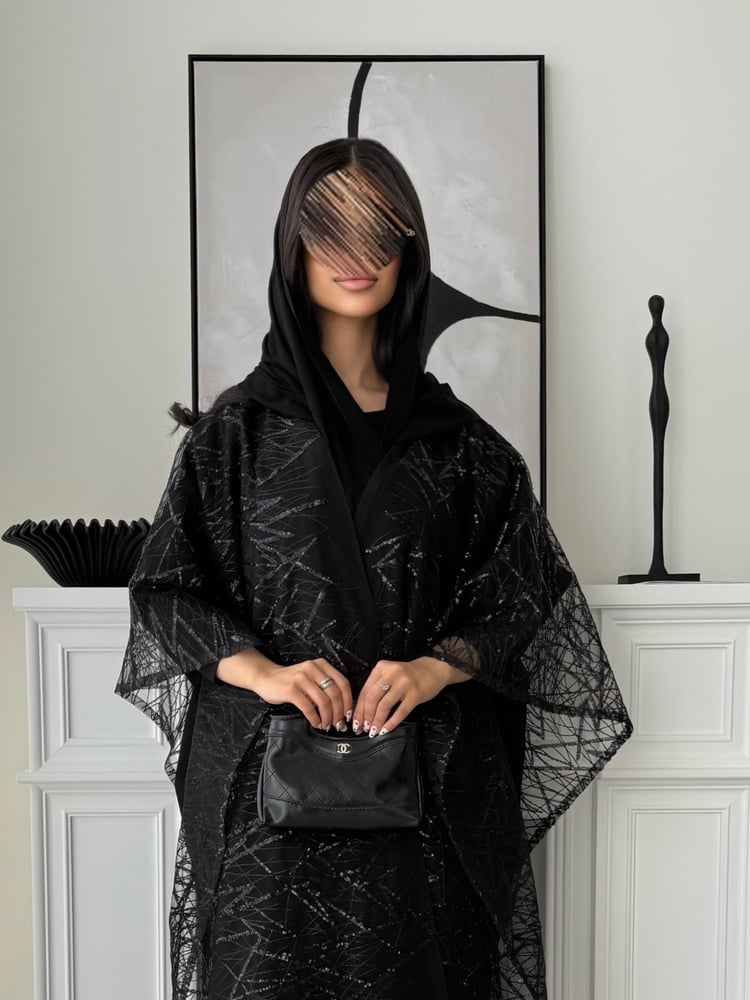 Lustre Black Abaya