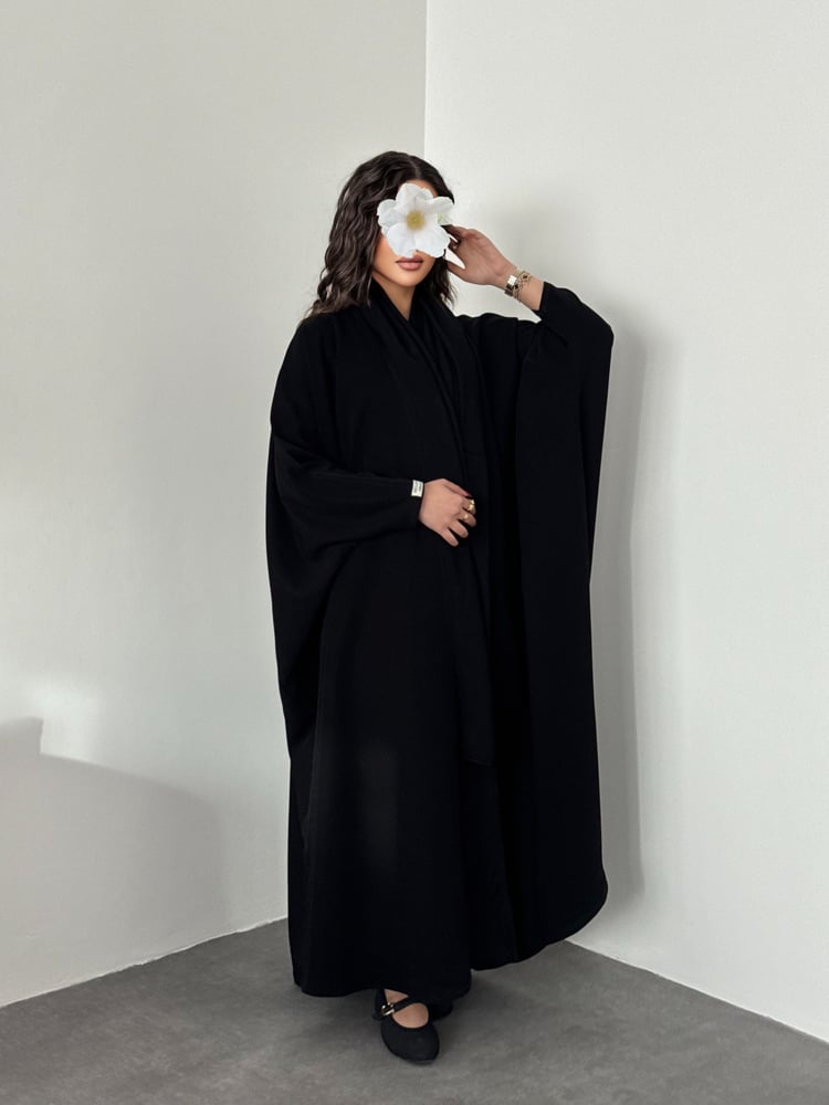 Jet Black Abaya