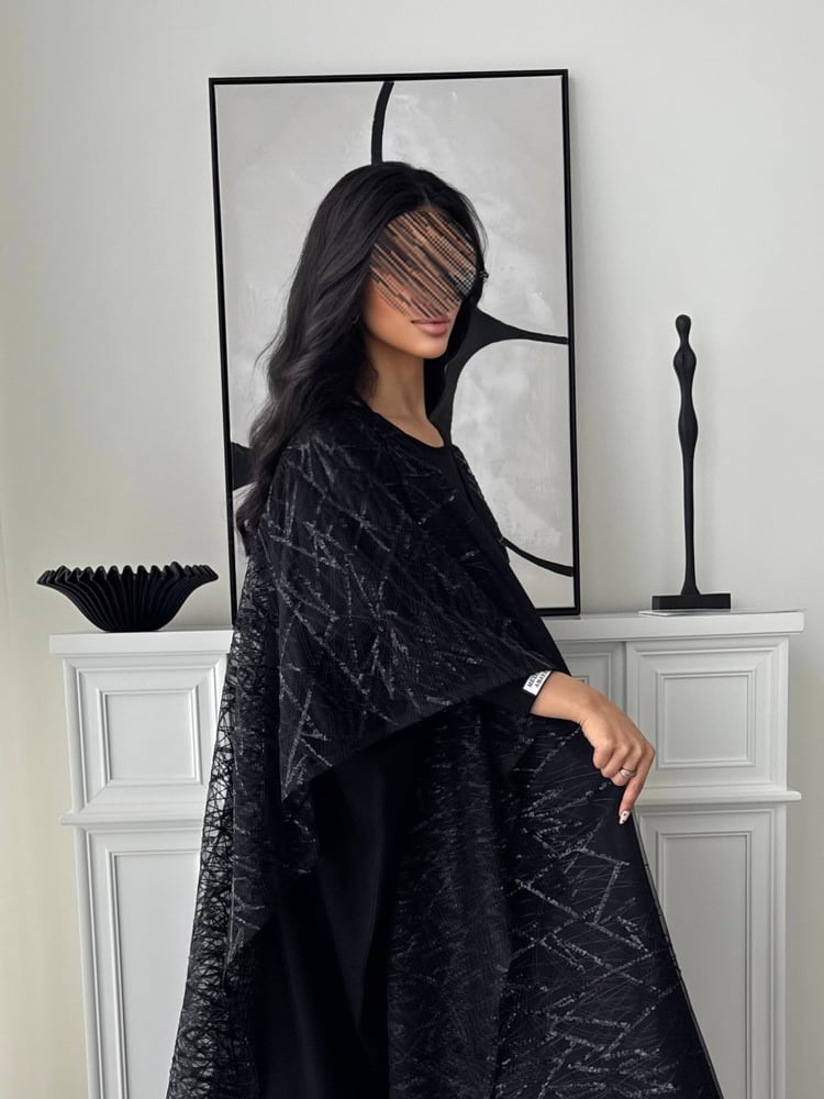 Lustre Black Abaya