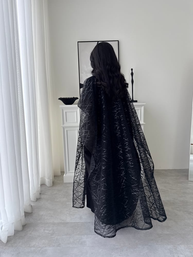 Lustre Black Abaya