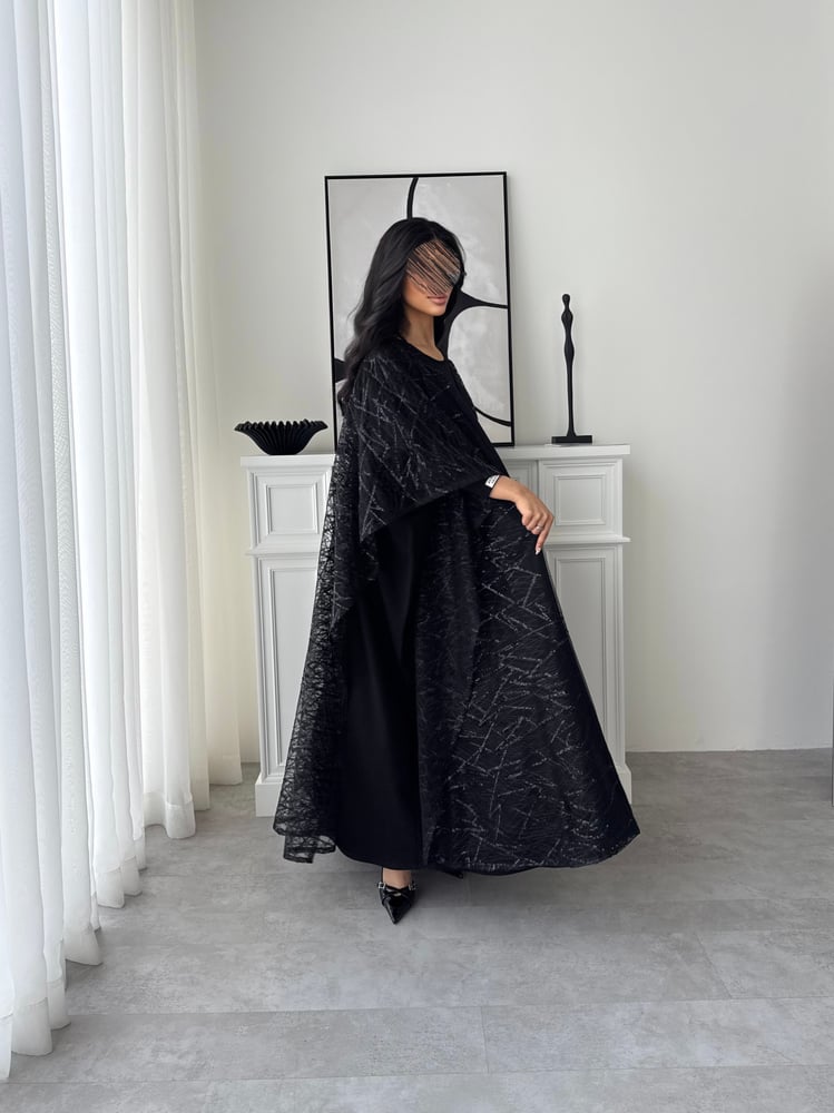 Lustre Black Abaya