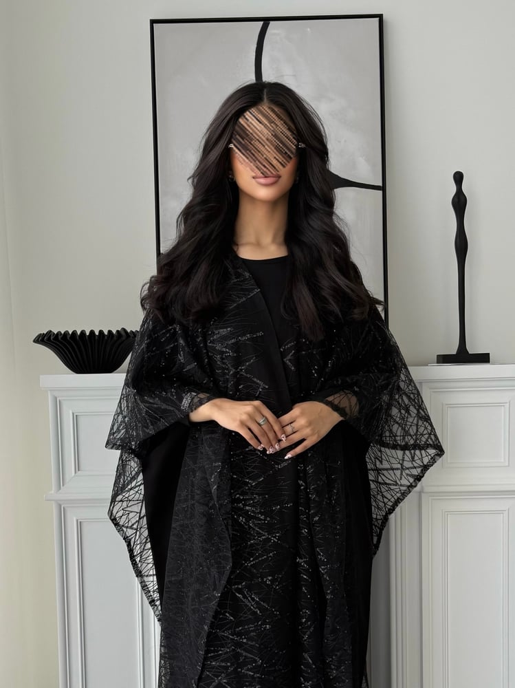 Lustre Black Abaya