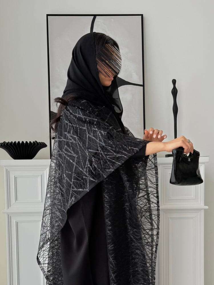 Lustre Black Abaya