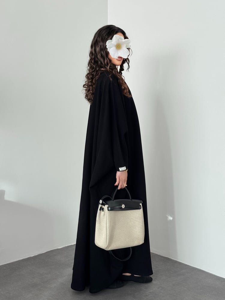 Jet Black Abaya
