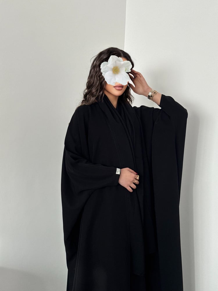 Jet Black Abaya