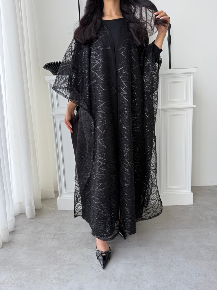 Lustre Black Abaya
