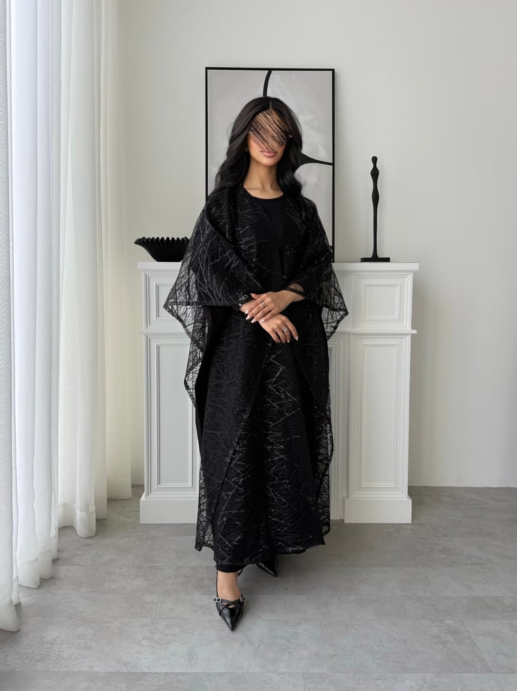 Lustre Black Abaya