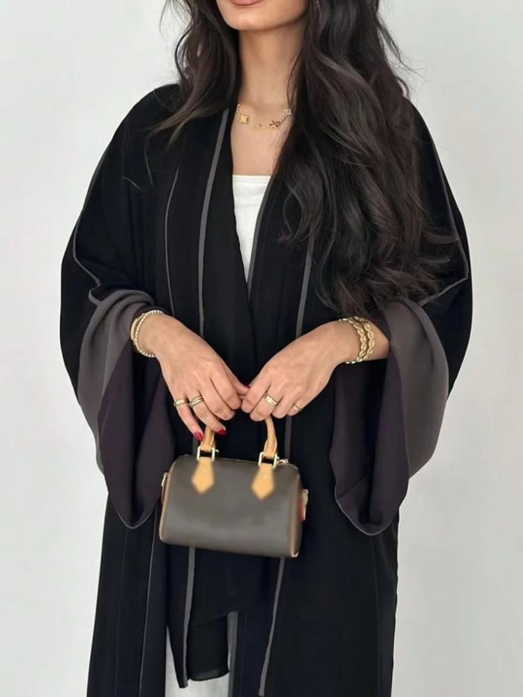 عباية نسائية فضفاضة بأكمام كاملة
