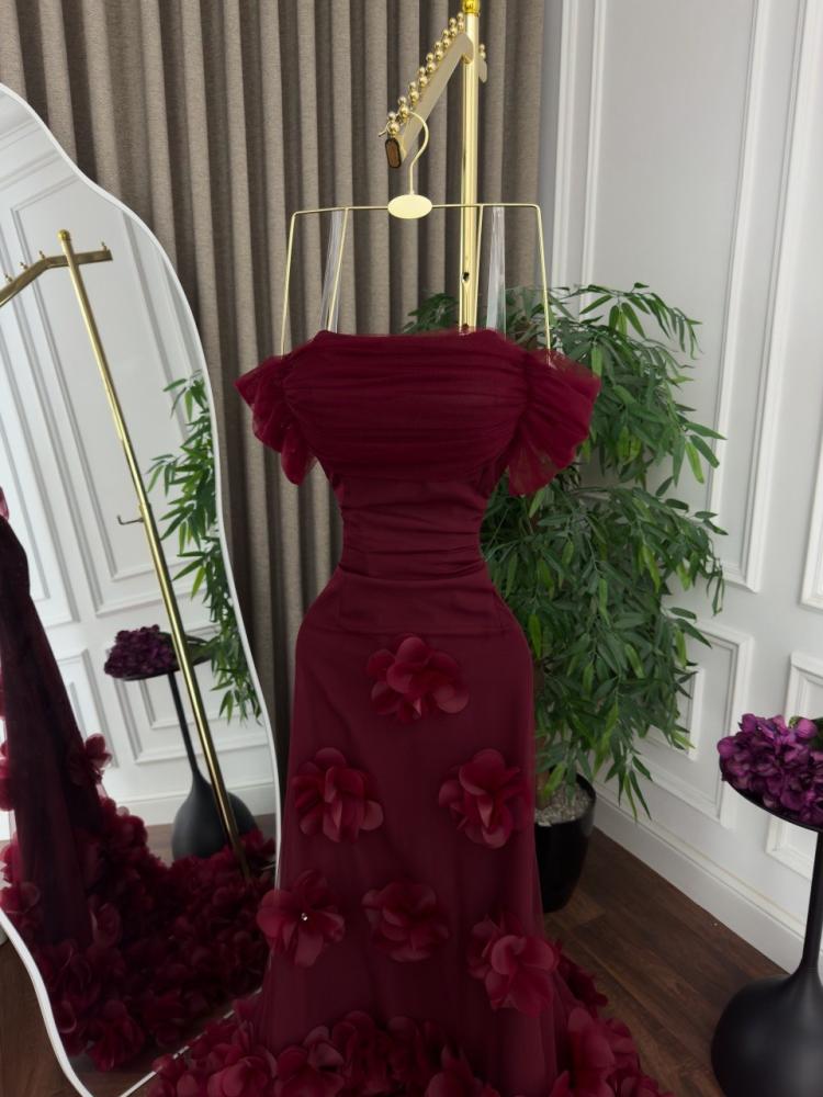 Evening dress Barbie tulle laser gazar double circle