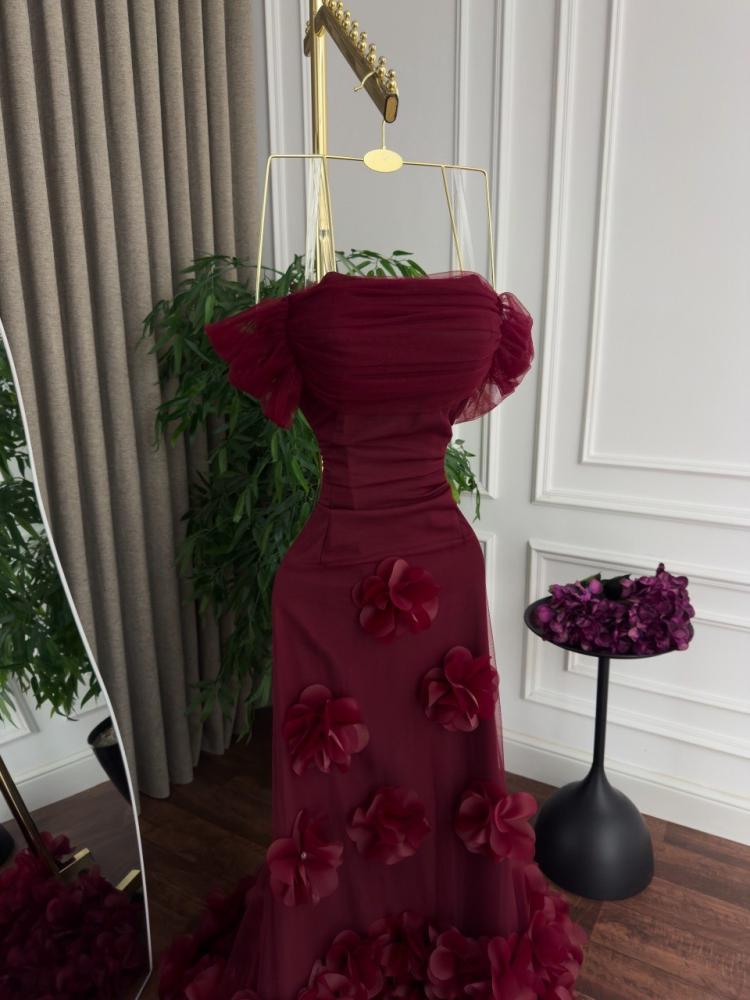 Evening dress Barbie tulle laser gazar double circle