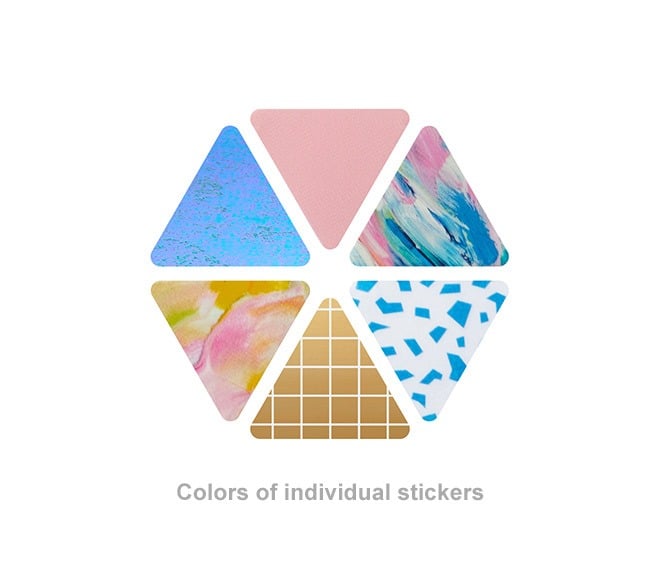 Cosmetic Stickers - Triangle - Pink Float