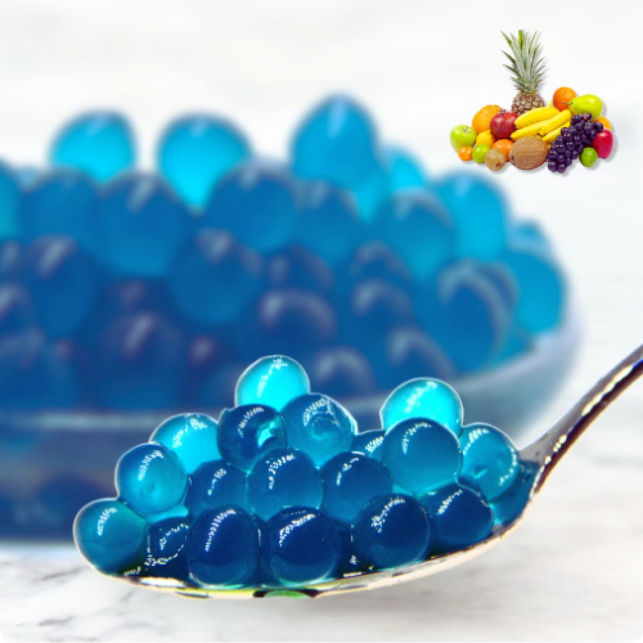 كرات بوبا بابلز الفواكه الاستوائية 3 كيلو | Boba Bubbles Tropical Fruits 3K