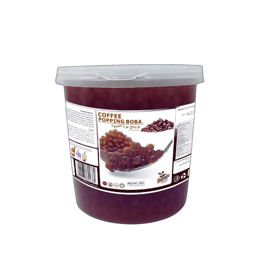 كرات بوبا بابلز القهوة 3 كيلو | Boba Bubbles Coffee Balls 3 kg