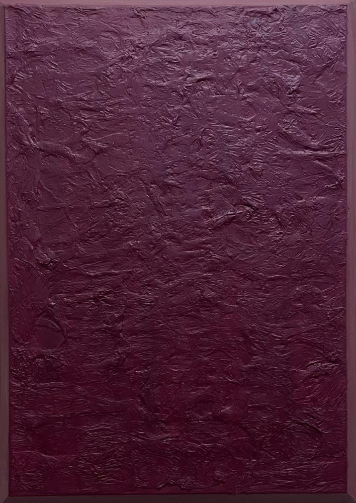 التجريد البرغندي رقم 1 - 50 × 70 سم
