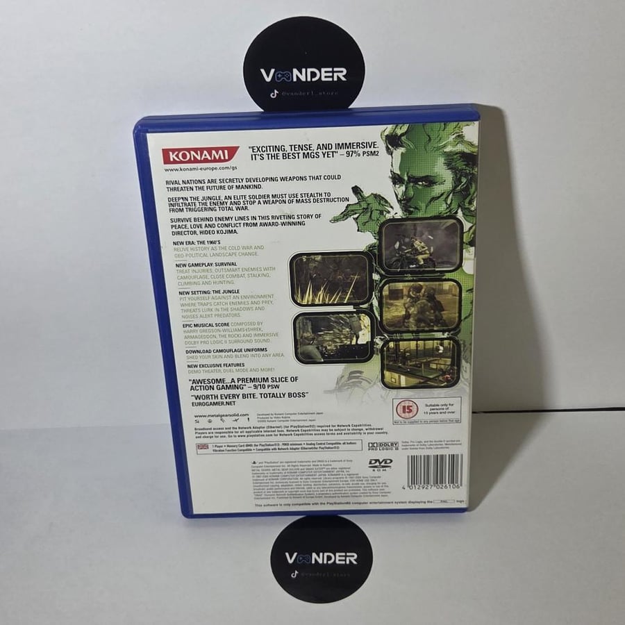 Metal Gear Solid 3: Snake Eater PS2