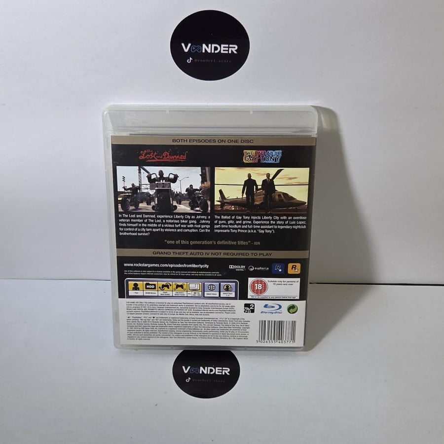 Grand Theft Auto: Episodes From Liberty City | Playstation 3