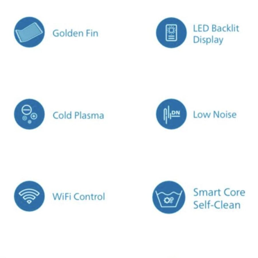 PHILIPS Split AC 12200 BTU , Cold , Rotary On/off , Full Copper , Include 3 M Copper Pipe , WIFI