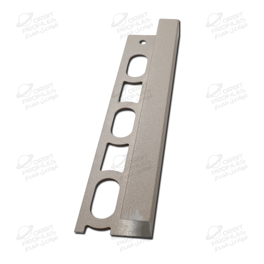 ProfilPas Square Aluminum 12.5 mm - concrete sand