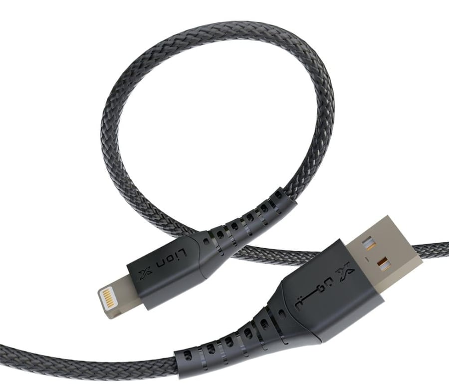 كيبل قماش ليون اكس USB الي ايفون 1 متر