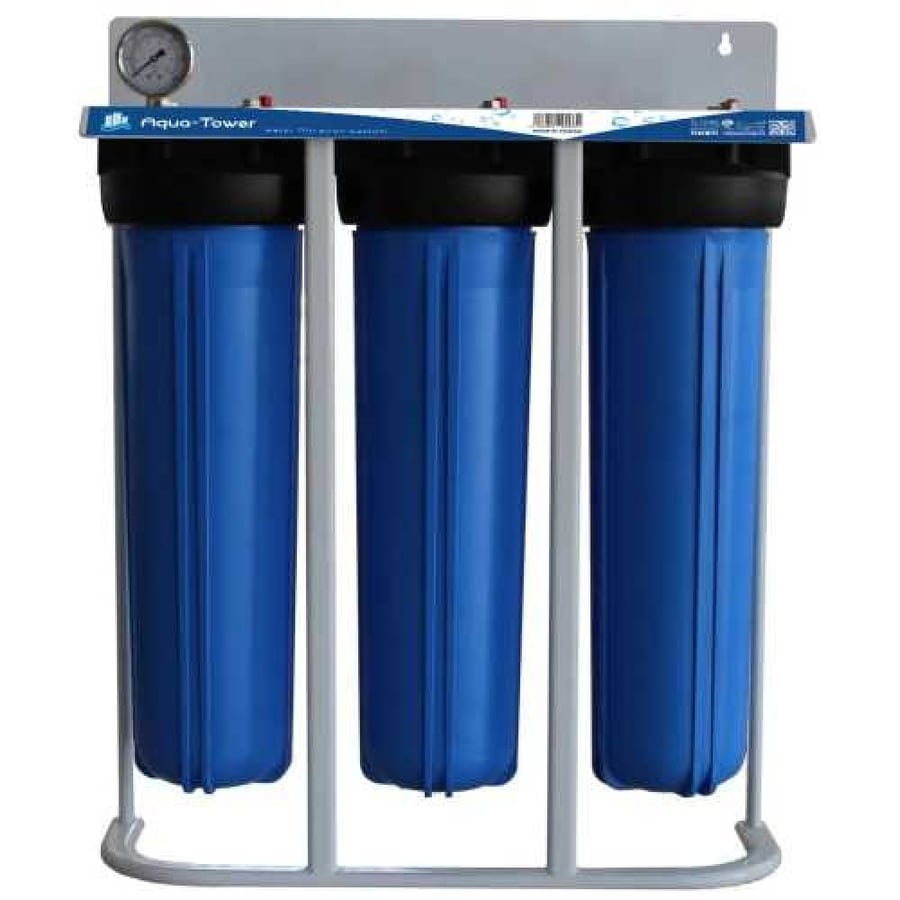 Aquatower Jumbo Big Blue Triple Water Filter on