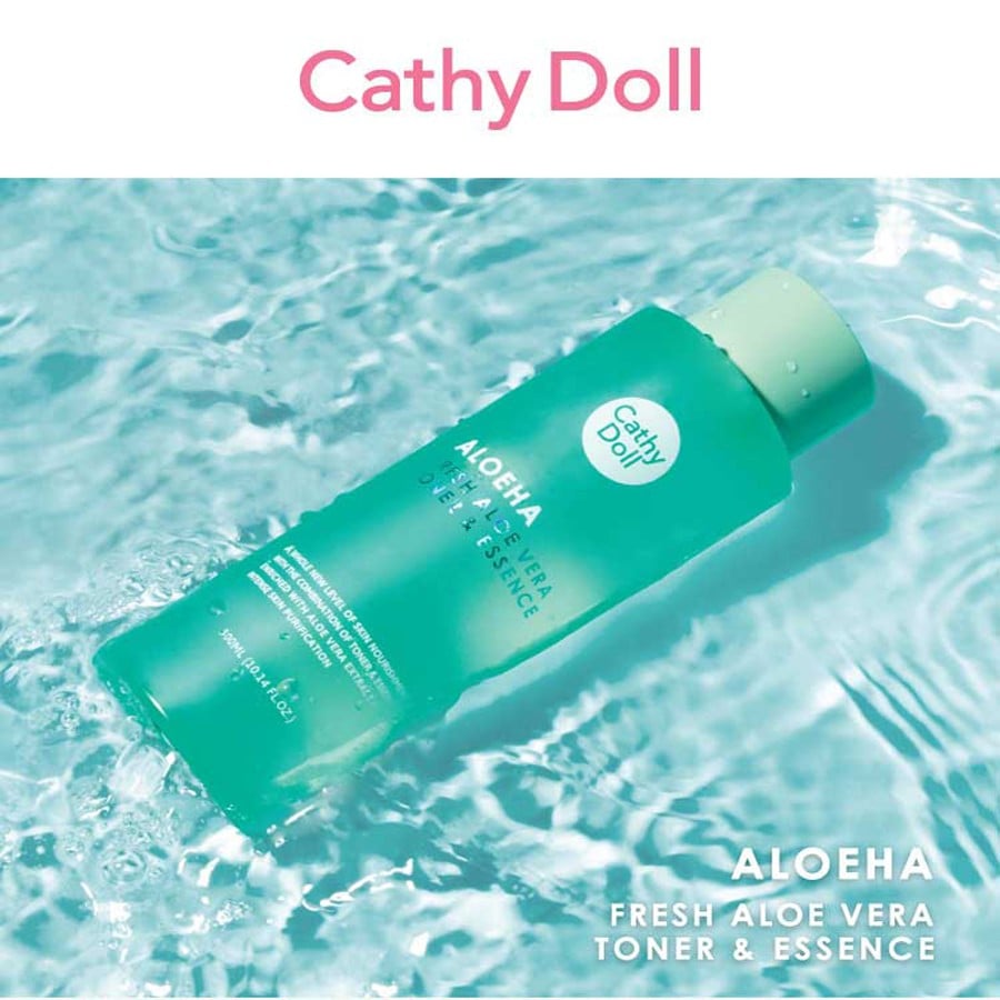 تونر وإيسنس Cathy Doll ALOEHA بخلاصة الصبار المنعشة