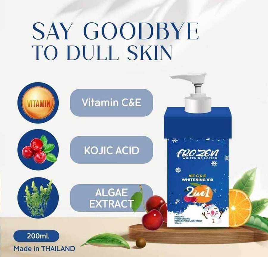 لوشن Frozen للتفتيح Vit C & E Whitening X10