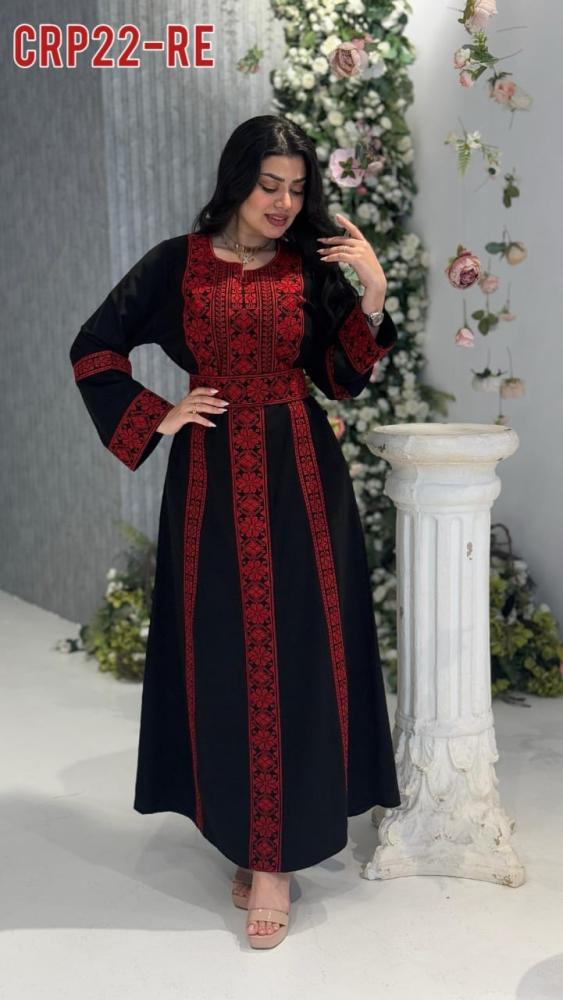 عباية تطريز اسود