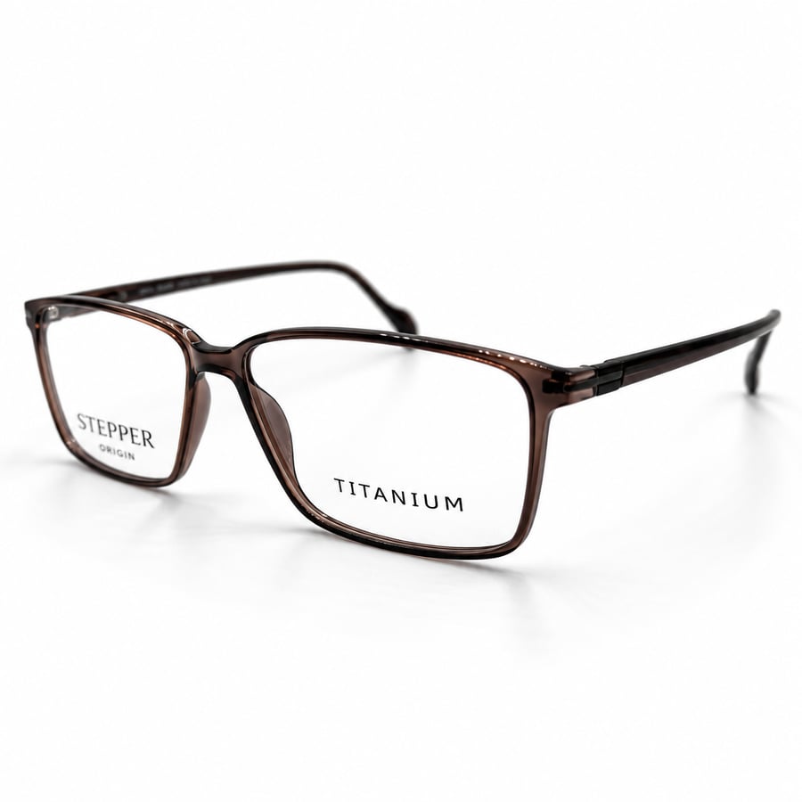 نظارة طبية ستيبر STEPPER SL20120 – F190 بإطار مستطيل بني داكن