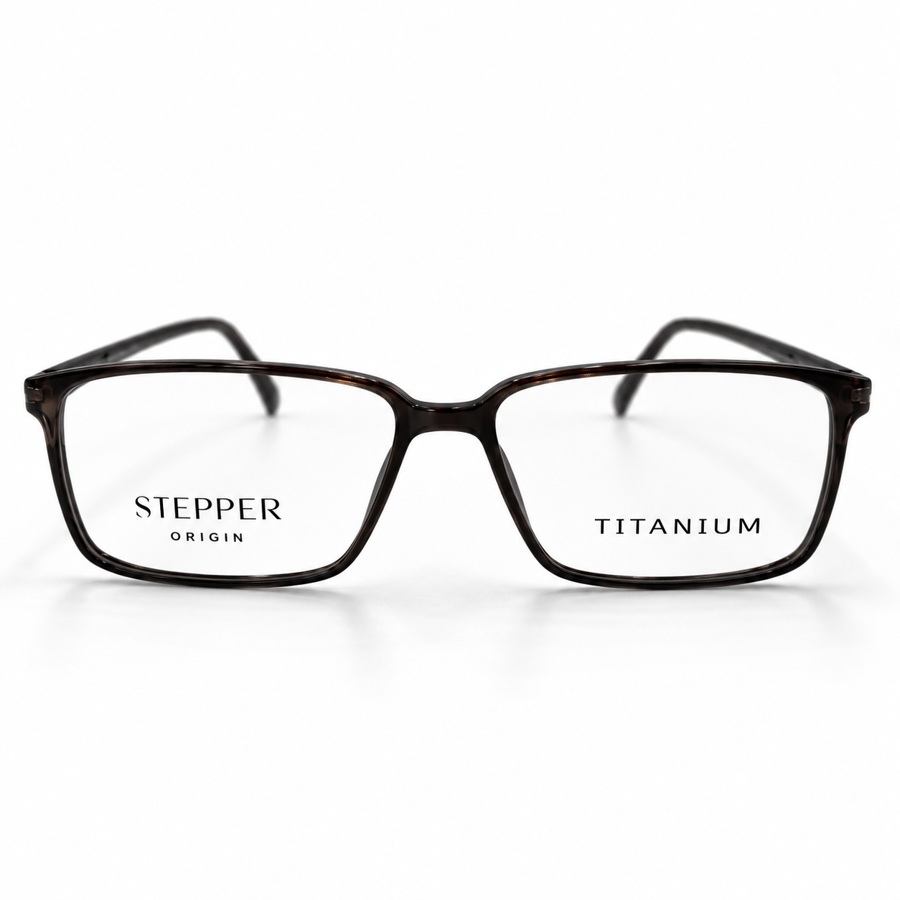 نظارة طبية ستيبر STEPPER SL20120 – F190 بإطار مستطيل بني داكن