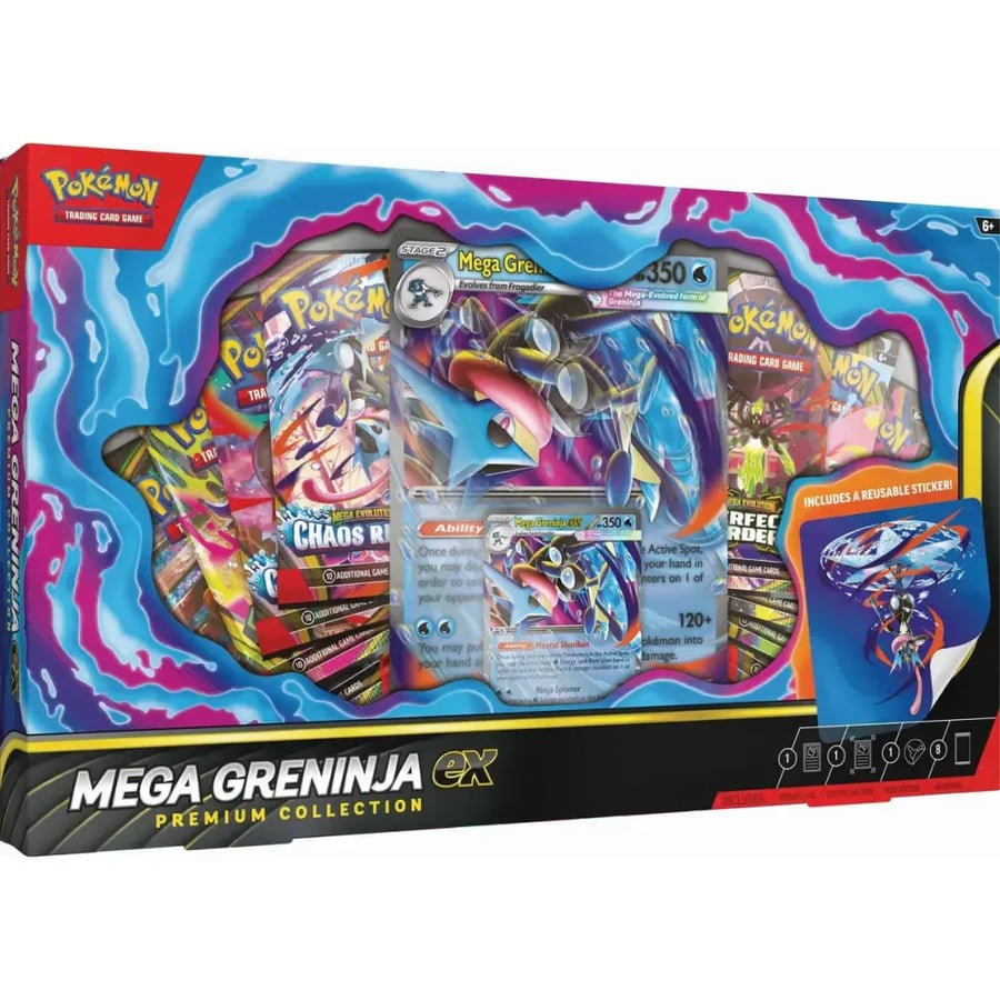 Pokemon TCG: Mega Greninja Premium ex Box