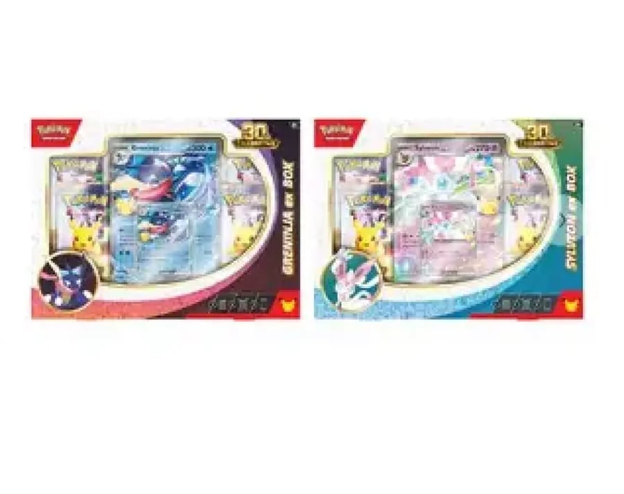 Pokémon TCG: 30th Celebration Sylveon ex and Greninja ex Box Random
