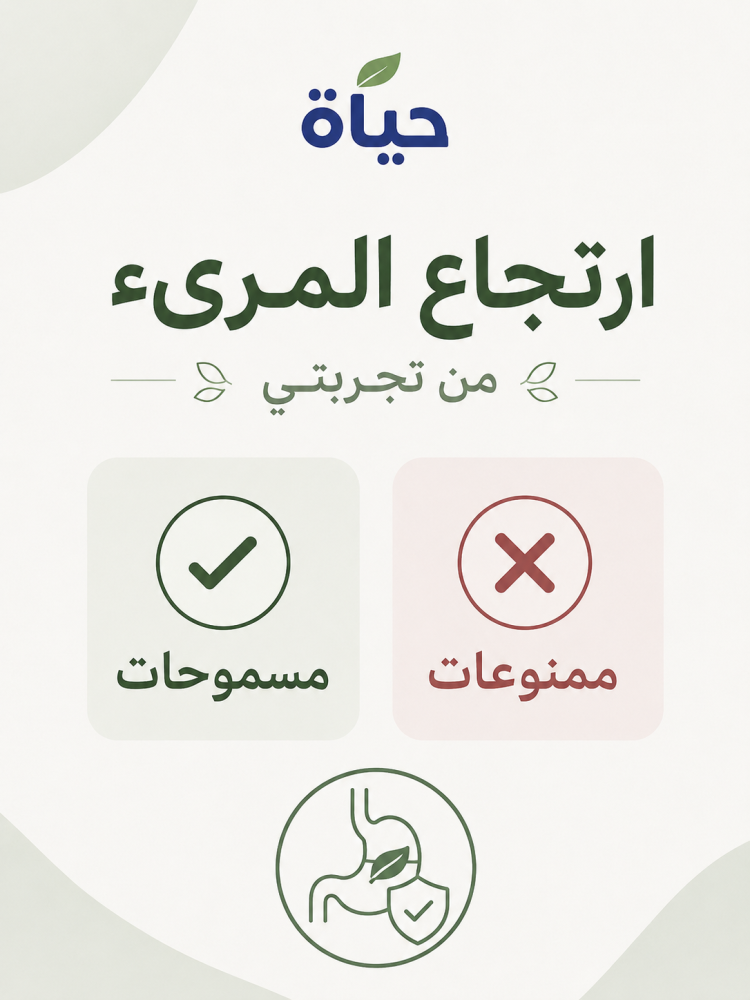 تجربتي لارتجاع المريء  المسموحات  و هو الممنوعات
